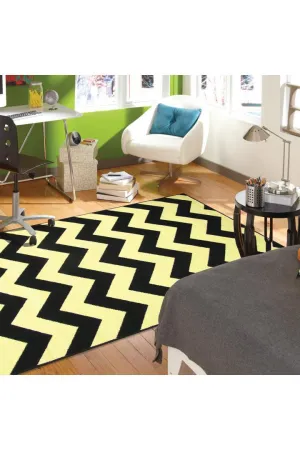 Bello Trellis Rug - 102 Black & White