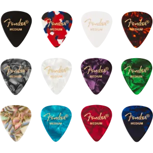 Fender 098-0300-300 351 Pick Pack, Medium, 12 Count