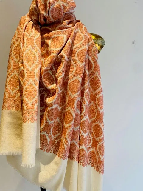 Hand Embroidered Shawl -  Winter Sale 50% Off - At checkout use code Winter50%